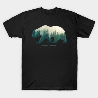 Preserve Protect National Park Bear T-Shirt
